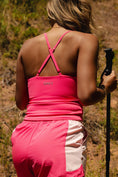 Load image into Gallery viewer, Person wearing a pink athletic outfit with a white stripe, standing outdoors. - Thread Vision Spotlight, Day 1 Fitness, Kaylee Rogers