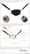 Load image into Gallery viewer, Technical sketch of Asha Bailey belt bag with detailed illustrations and text. - Thread Vision Client Spotlight
