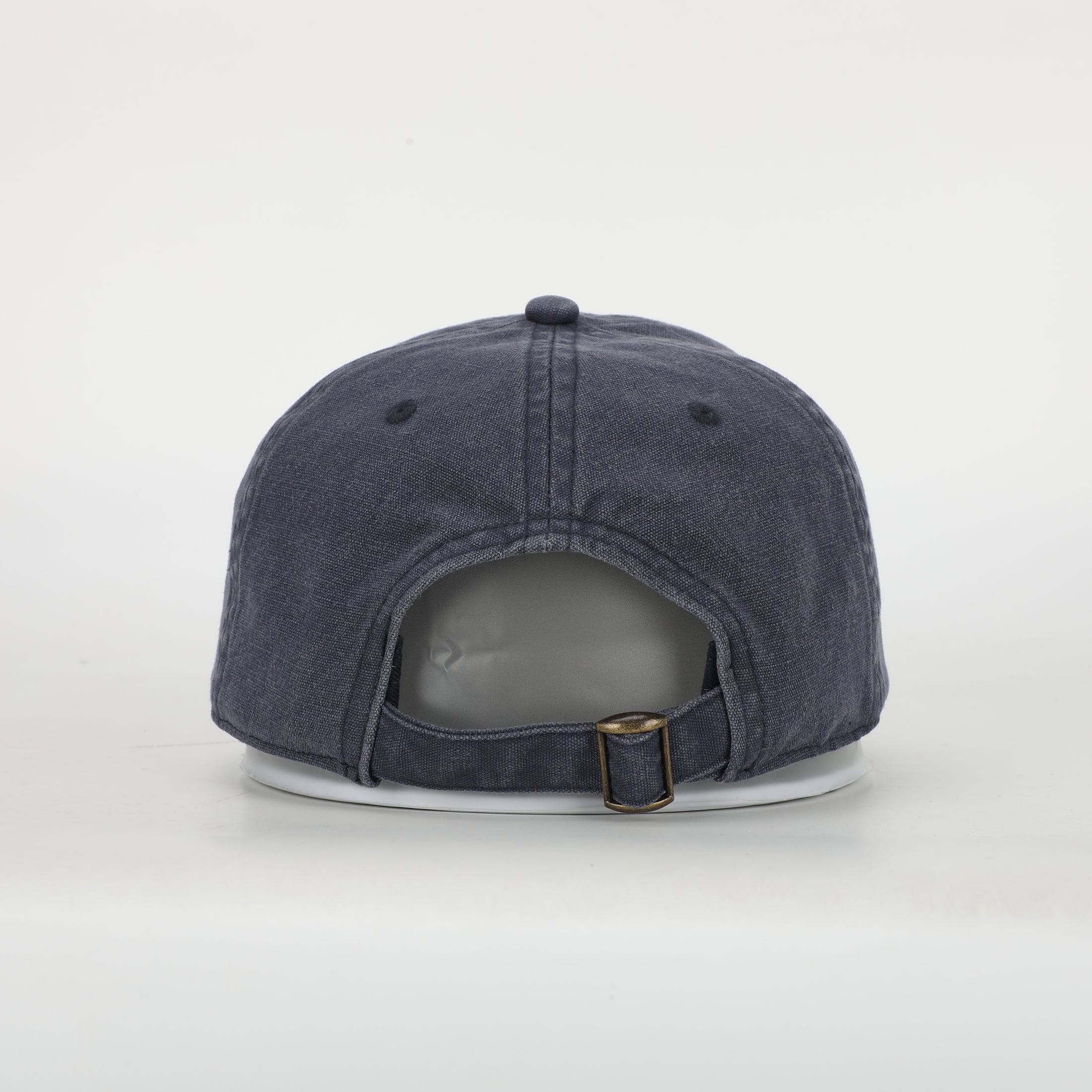 Back view of a blue baseball cap on a white background - Thread Vision Client Spotlight